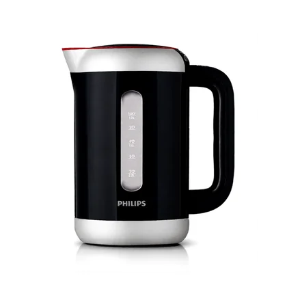 Czajnik elektryczny Philips 1,5 l 2400 W czarno-srebrny HD4686/90