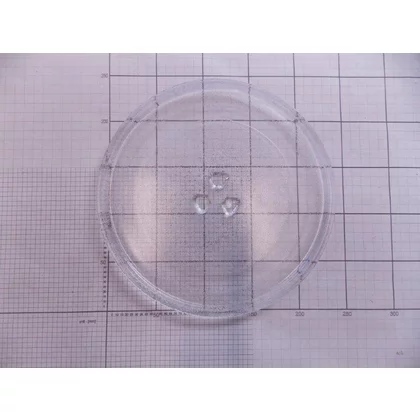 Talerz szklany do kuchenki mikrofalowej Amica 24,5 cm koniczynka wypukła 1011028