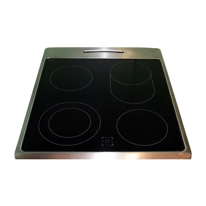Płyta ze szkła ceramicznego z ramą do kuchni elektrycznej Amica czarna 9067418