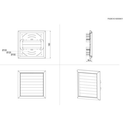 EXTERNAL GRID WITH GRAVITY FLA