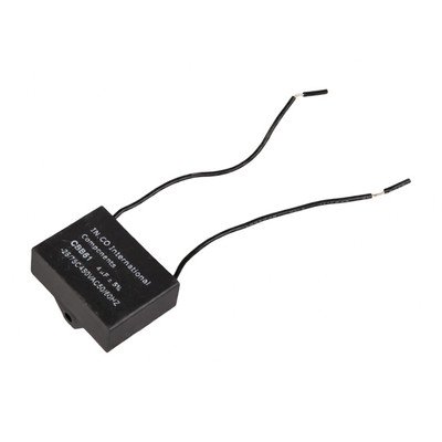Kondensator do urządzeń AGD Domax 4 µF 450 V z kablem i kostką 27045