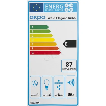 Okap kominowy Akpo WK-5 Elegant Turbo 50 Mini Inox Satyna 50 cm 207 m3/h