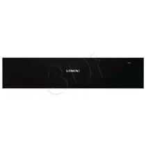 Szuflada grzewcza do zabudowy Siemens BI630CNS1 w kolorze czarnym i stali szlachetnej