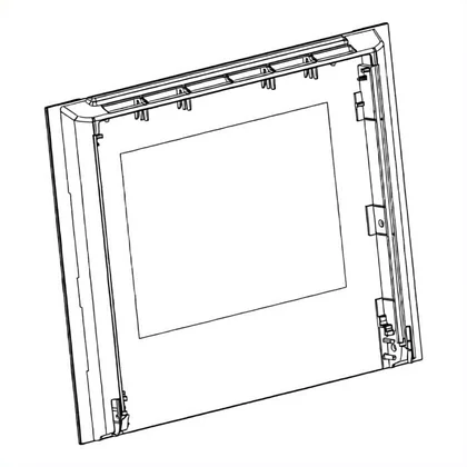 Szyba zewnętrzna drzwi piekarnika Zanussi / Electrolux / AEG 59,2 x 46,4 cm 3578708376