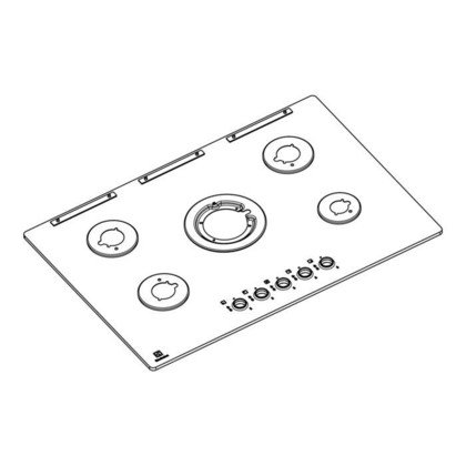 blat roboczy, czarny, Electrolux, 740x510mm