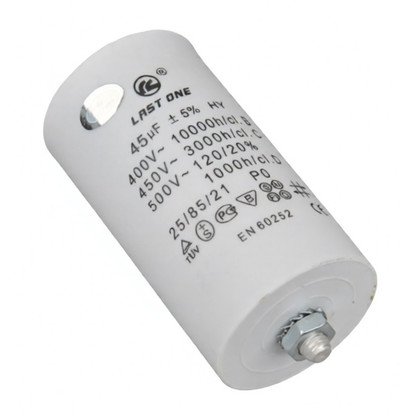 Kondensator silnika do urządzeń AGD Domax 45 µF 450 V 27032