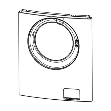 Przedni panel obudowy pralki (1327347108)