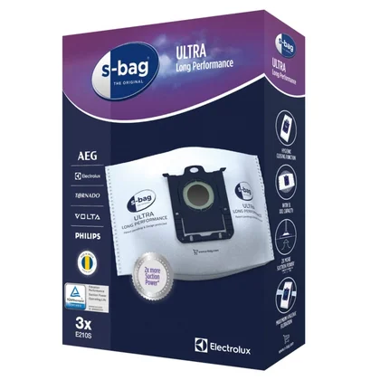 Worki do odkurzacza Electrolux / AEG s-bag Ultra Long Performance E210S 3 szt. 9001684613