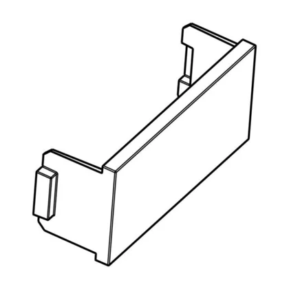 Zaślepka zawiasu drzwi do lodówki Electrolux / AEG srebrna 8074982037