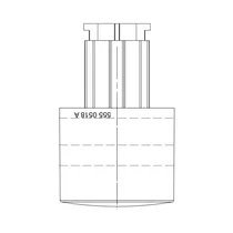 Pokrętło termostatu do piekarnika Electrolux / AEG czarne 5550518202