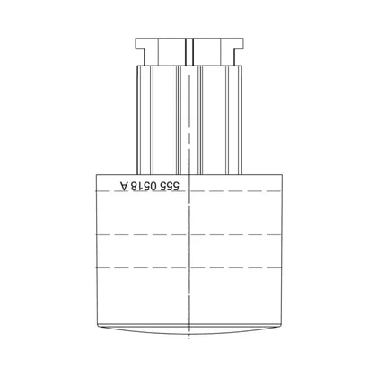 Pokrętło termostatu do piekarnika Electrolux / AEG czarne 5550518202