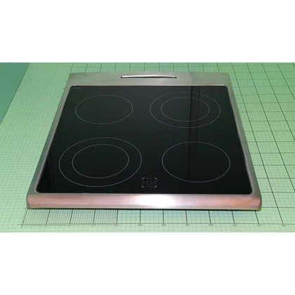 Płyta ze szkła ceramicznego z ramą do kuchenki Amica 9065345