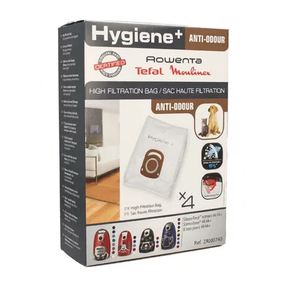 Worki do odkurzacza Rowenta Hygiene+ Anti-Odour 4 szt. ZR200740