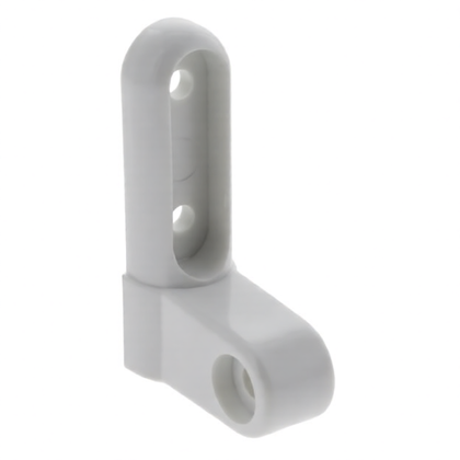 Zawias górny drzwi lodówki Ariston / Indesit / Hotpoint / Whirlpool M8 biały plastik 22 x 33 mm C00046897 482000026625