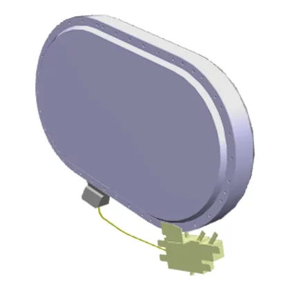 Owalna grzałka do płyty grzejnej Electrolux / AEG 2000 W 270 x 167 mm 3740638212