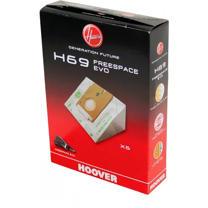 Części zamienne HOOVER Worki papierowe do odkurzacza Hoover Freespace Evo H69 5 szt. 35601053