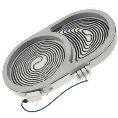 Owalne pole grzewcze rozszerzone do płyty ceramicznej Whirlpool 1800/1000 W 480121104126 C00339906