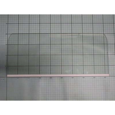 Półka szklana 460x200x4 z listwą białą (1033177)