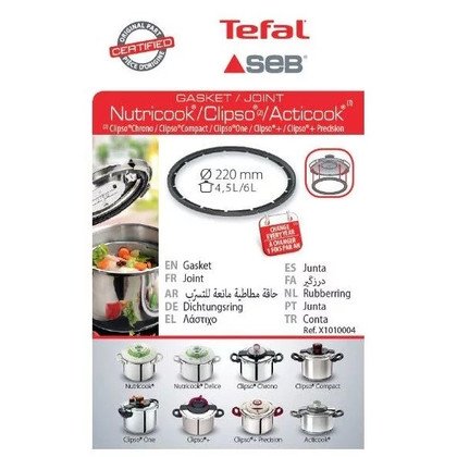 Części zamienne TEFAL Uszczelka pokrywy szybkowaru Tefal Clipso 4,5L - 6L 22cm X1010004