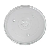 Szklany talerz obrotowy do kuchenki mikrofalowej 27 cm z mocowaniem typu koniczynka 185-32