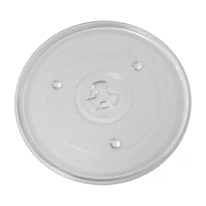 Szklany talerz obrotowy do kuchenki mikrofalowej 27 cm z mocowaniem typu koniczynka 185-32
