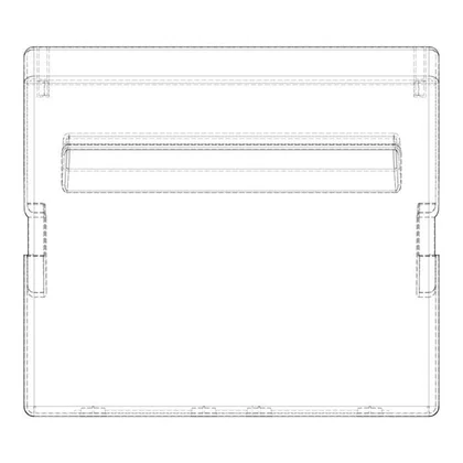 Ściana przednia szuflady zamrażarki Electrolux / AEG neutralna 7801 330 x 294 mm
