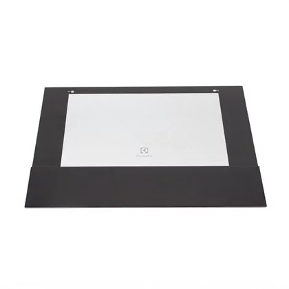 Szyba zewnętrzna drzwi piekarnika Electrolux / AEG / Zanussi czarna z nadrukiem 5617077093