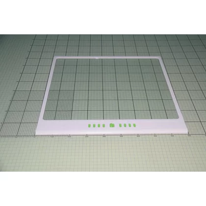 Półka szklana z białą ramką do lodówki Amica 440 x 400 mm 1038189