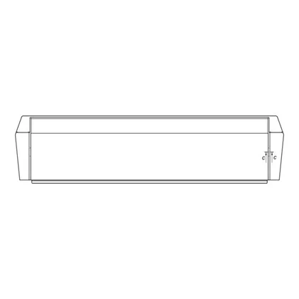 Półki na drzwi różni producenci Pojemnik na produkty nabiałowe do lodówki Electrolux / AEG neutralny 430 x 115 mm