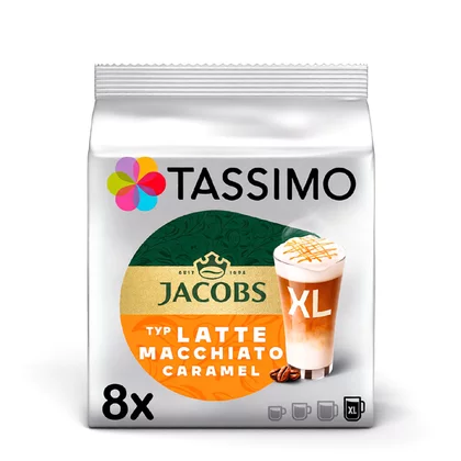 Kapsułki T DISC do ekspresu TASSIMO Jacobs Krönung Latte Macchiato Caramel 16 szt. AGDBOSAKC0014