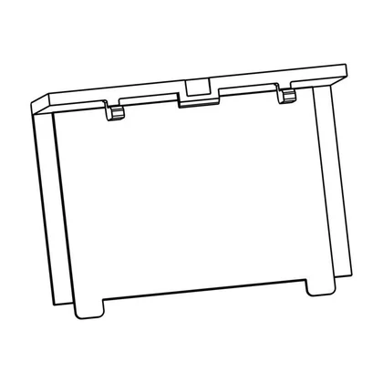 Elementy szklane i plastikowe lo Osłona zawiasu do chłodziarki Electrolux / AEG szara 7809 50 x 75 mm