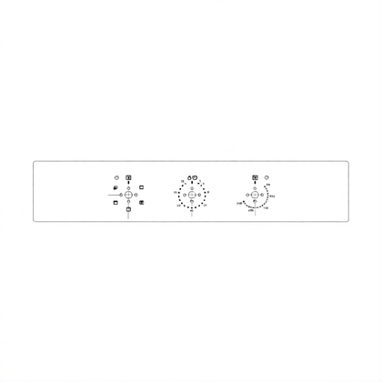 Elementy obudowy Panel kontrolny inox do kuchenki i piekarnika Electrolux / AEG 60 cm analogowy 3539330039