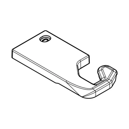 Zaślepka lewego górnego zawiasu drzwi do lodówki Electrolux / AEG szara 140008281010