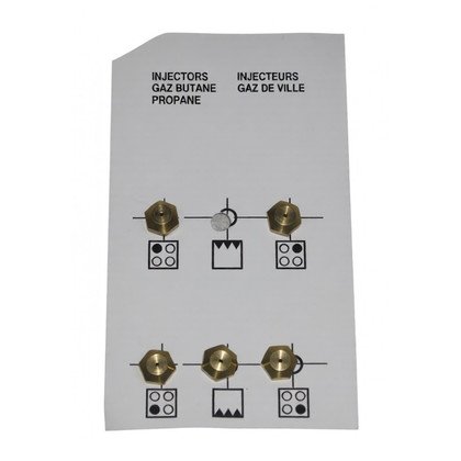 Komplet dysz gazowych propan-butan Beko / Grundig / Arcelik BPG/BPM 4431100006