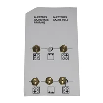Komplet dysz gazowych propan-butan Beko / Grundig / Arcelik BPG/BPM 4431100006