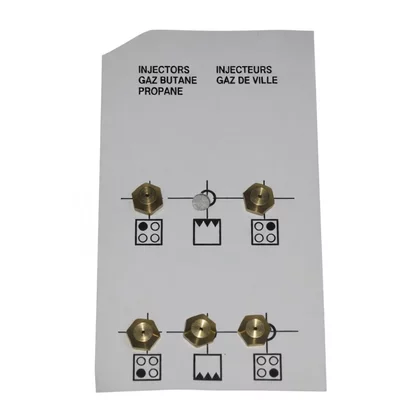 Komplet dysz gazowych propan-butan Beko / Grundig / Arcelik BPG/BPM 4431100006