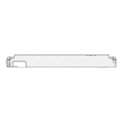 Uszczelka wewnętrznych drzwi zamrażarki Electrolux / AEG biała 437 x 167 mm