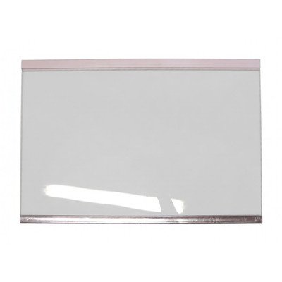 Półka szklana 460x315x4 z listwą inox-białą 1033223