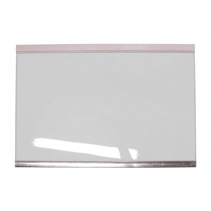 Półka szklana do lodówki Amica 460 x 315 x 4 mm z listwą inox-białą 1033223