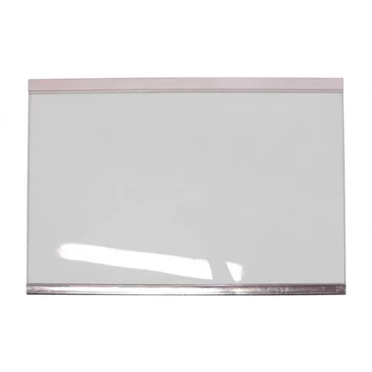 Półka szklana do lodówki Amica 460 x 315 x 4 mm z listwą inox-białą 1033223