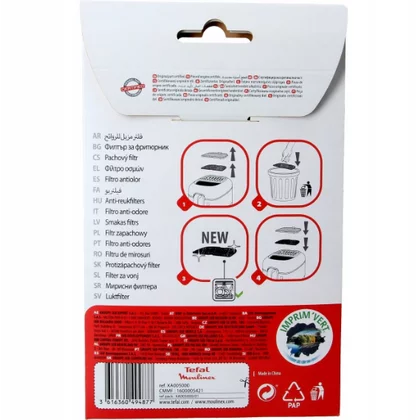 Filtr oleju i zapachów do frytkownicy Moulinex Super Uno XA005000