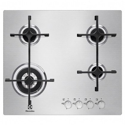 Płyta gazowa do zabudowy Electrolux EGS 6648NOX 4-palnikowa stal nierdzewna