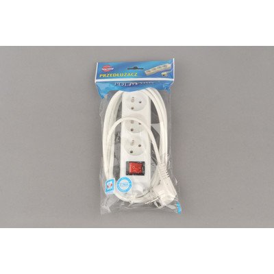 PRZEDŁUŻACZ 3-GNIAZD. 3m UZIEM. Z WYŁĄCZ. (25065)