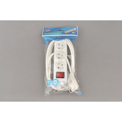 PRZEDŁUŻACZ 3-GNIAZD. 3m UZIEM. Z WYŁĄCZ. (25065)