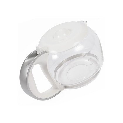 Szary szklany dzbanek do ekspresu do kawy, biały (4055031498)