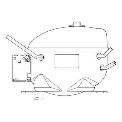 Sprężarki, akcesoria, przekaźnik Sprężarka do chłodziarko-zamrażarki Electrolux / AEG HMK95AA 167 W R600a 2425751324