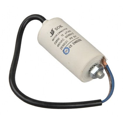 Kondensator do urządzeń AGD Domax 12 µF 450 V z przewodem 27033