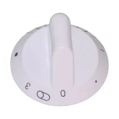 Pokrętło białe do płytki grzejnej Amica z polem poszerzonym 8002842