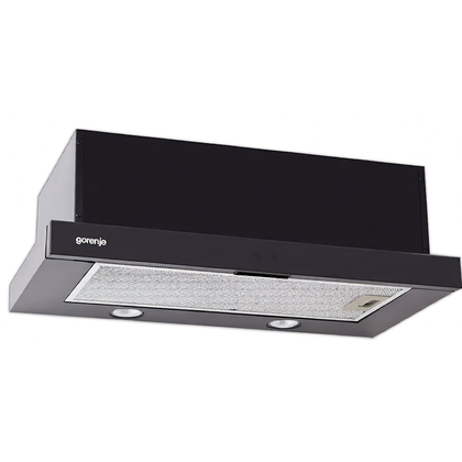 Okap teleskopowy do zabudowy Gorenje DKF 2 600 MSB czarny 60 cm