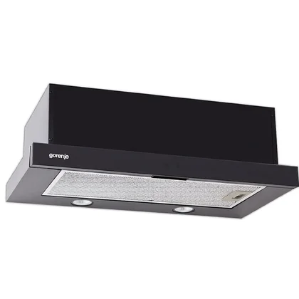 Okap teleskopowy do zabudowy Gorenje DKF 2 600 MSB czarny 60 cm